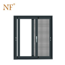 Marine aluminum entry sliding door with blind